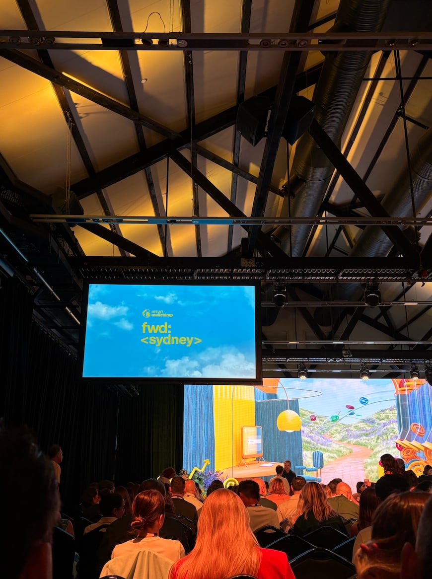 Mailchimp event screen